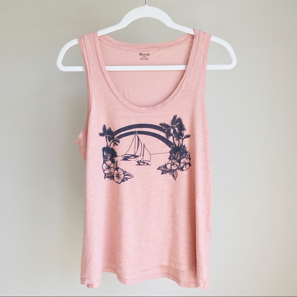 Madewell Tops - Madewell whisper cotton tropical souvenir tank top